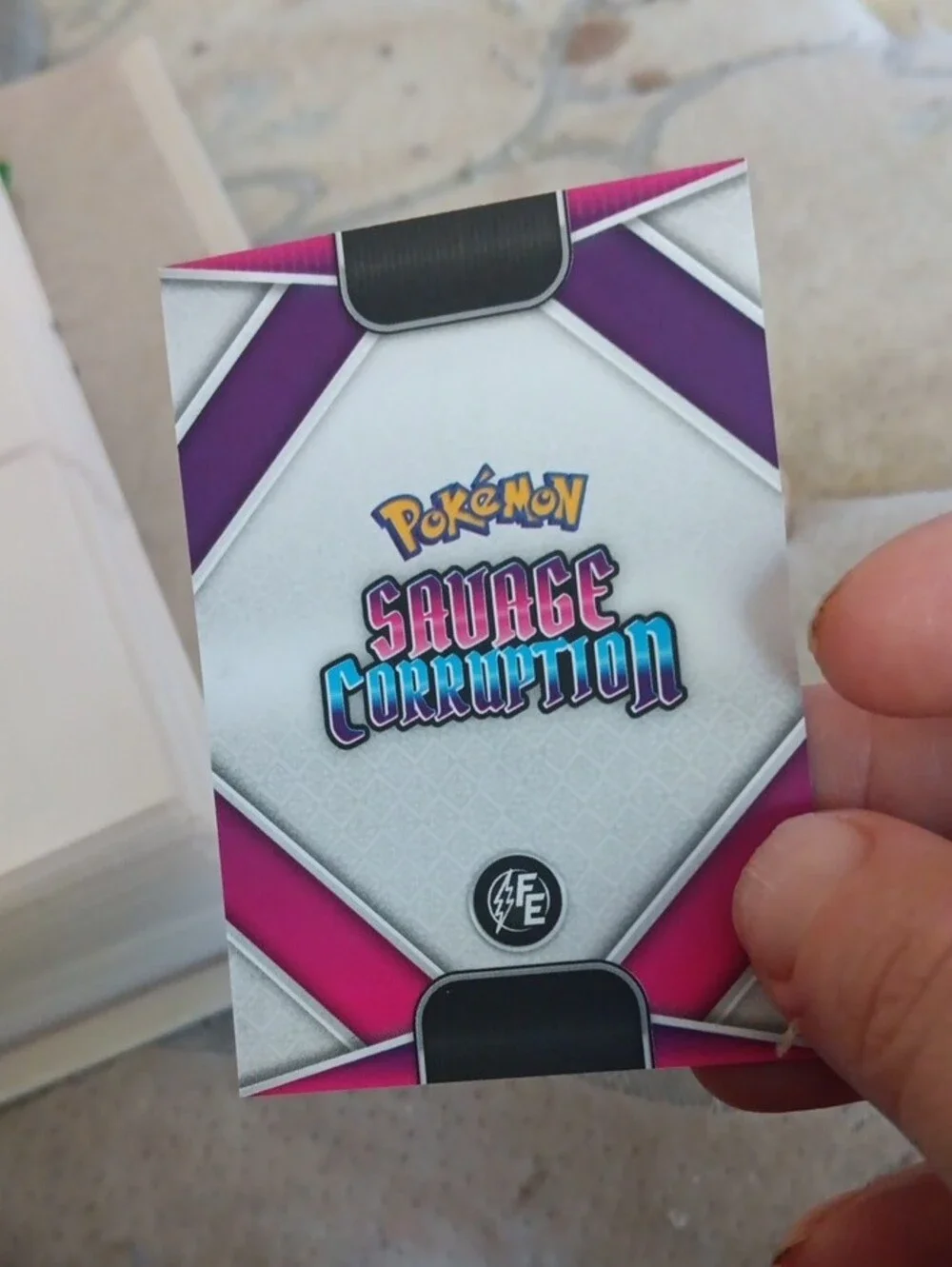 Pokemon Togetic Holographic Trading Card - Blue Purple Pink